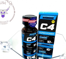 Lọ hít tăng hưng phấn Popper C4 Hương Bạc Hà - Lọ 10ml Xanh Dương