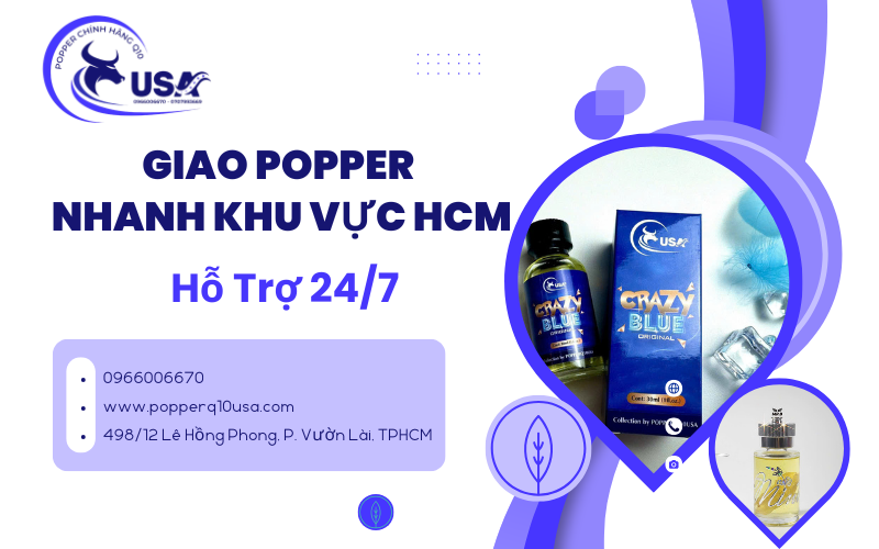 Q10USA Giao Popper Nhanh Khu Vực TP.HCM, Đóng Gói Kín Đáo