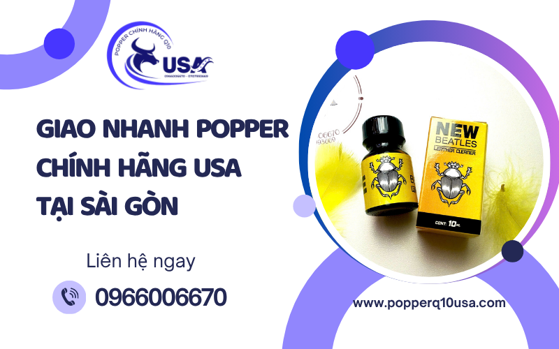 Shop popper chính hãng USA giao hàng nhanh chóng tại TPHCM