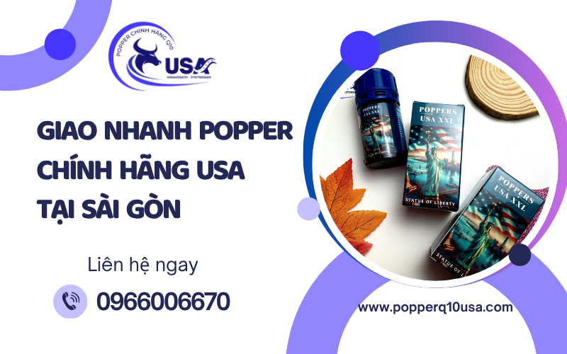 Q10 USA Cam kết cung cấp sản phẩm popper chính hãng USA đảm bảo an toàn cho khách hàng