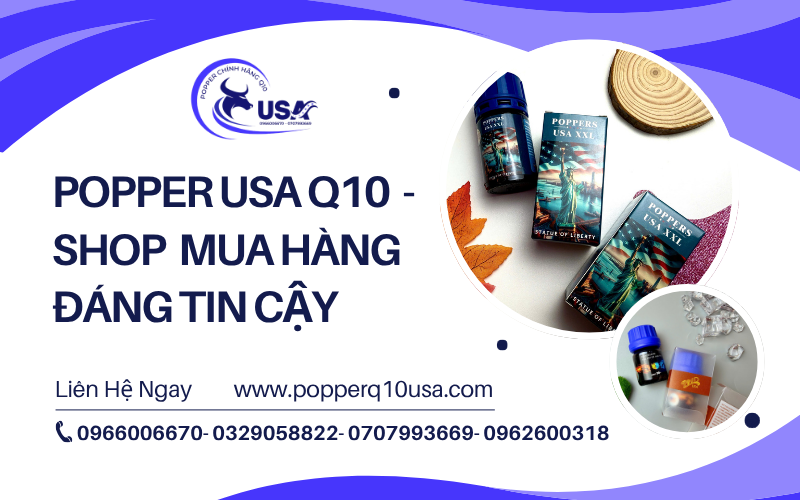 Popper USA Q10 – Hàng Chính Hãng USA, Giao Nhanh Tại TP.HCM